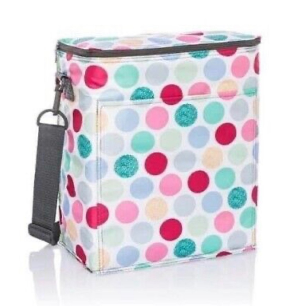 Thirty-One Picnic Thermal Tote Polka Dot Pop